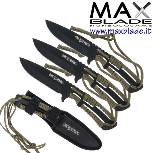 COLD STEEL Throwing Knives Set 3 cord