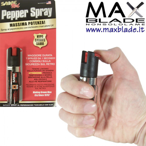 SABRE Spray al peperoncino Marcatore UV