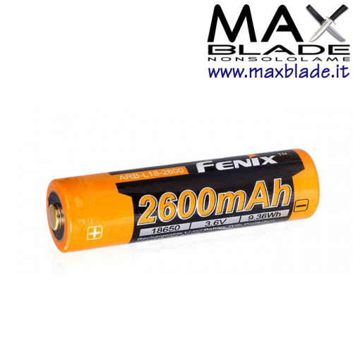 FENIX Batteria Ricaricabile 18650 2600 mAh