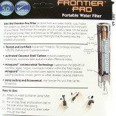 AQUAMIRA Frontier Pro Filtro Acqua Portatile III Serie