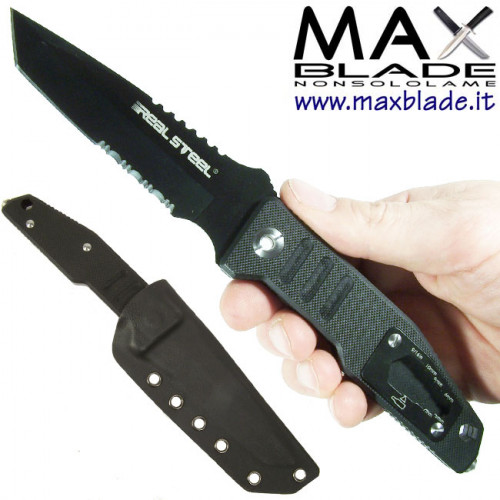 REAL STEEL T99T G10 Black coltello