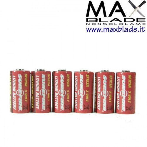 SUREFIRE Batterie CR123A 6 pz ricambi