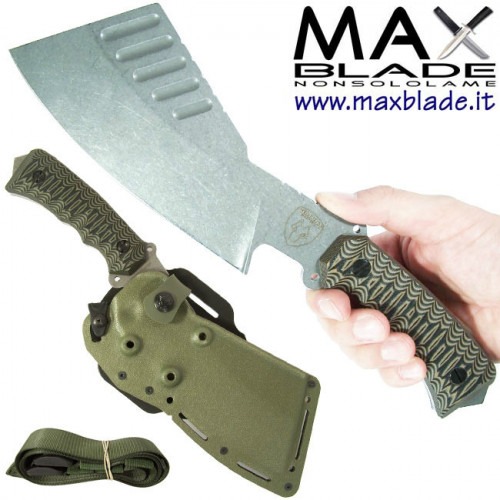 WOLFPACK Survival Rough Wolf Knife WP4 Green